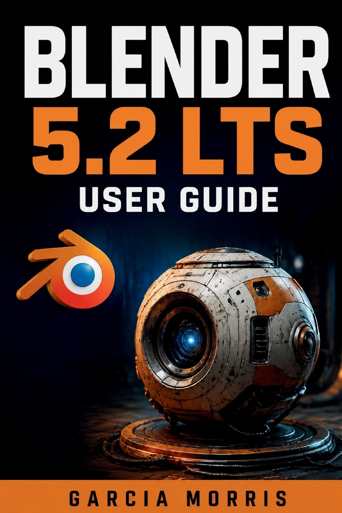 Blender 5.2 Lts User Guide: Create Professional 3D Projects with Modeling, Sculpting, Materials, Rendering, Animation, Rigging, Geometry Nodes, and Mo cover