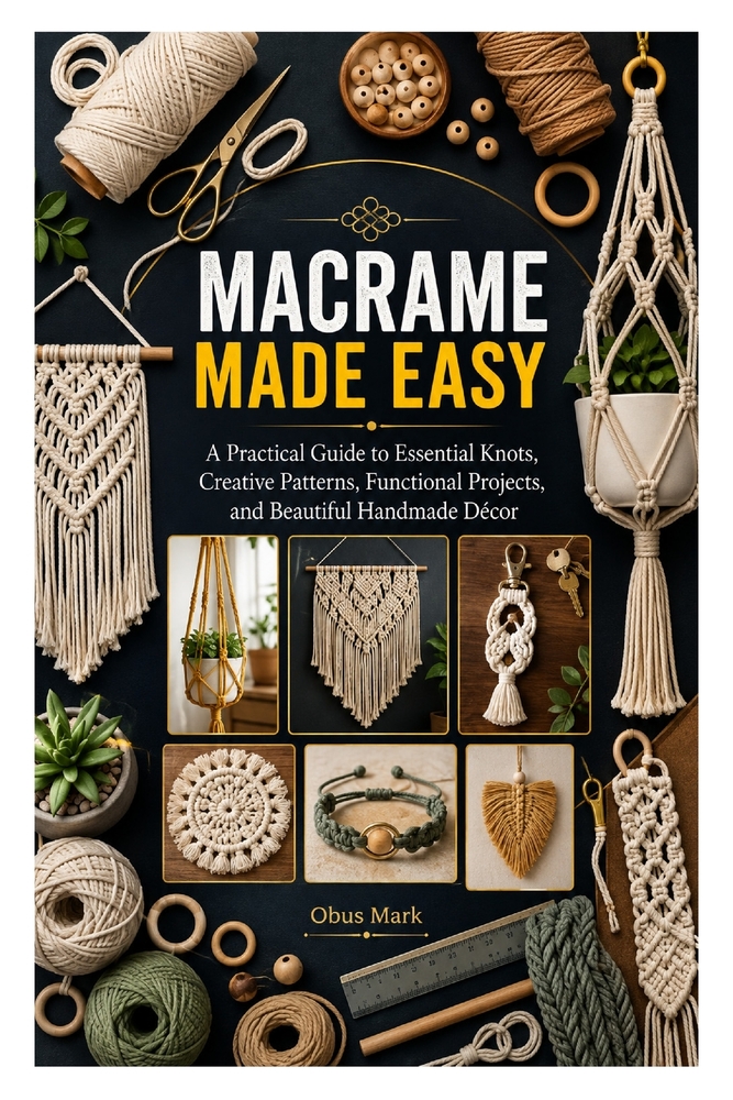 Macrame Made Easy: A Practical Guide to Essential Knots, Creative Patterns, Functional Projects, and Beautiful Handmade Décor cover