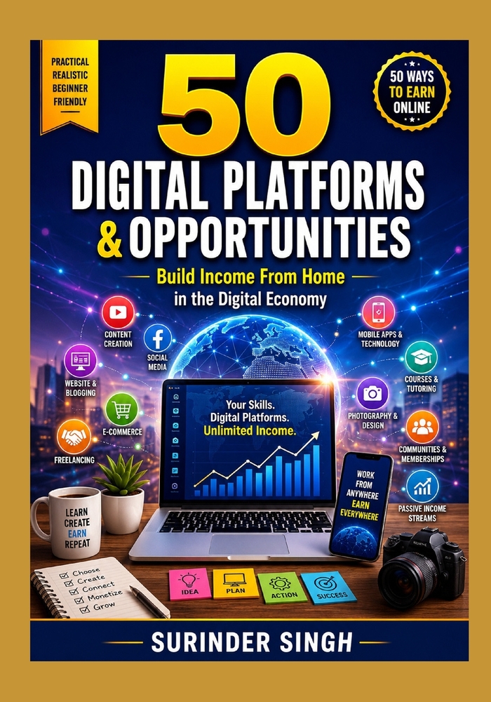 50 Digital Platforms & Opportunities: Build Income From Home in the Digital Economy cover