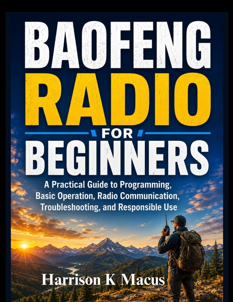 Baofeng Radio For Beginners: A Practical Guide to Programming, Basic Operation, Radio Communication, Troubleshooting, and Responsible Use cover