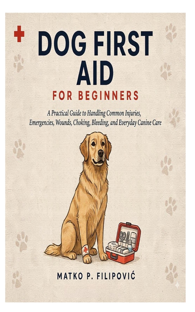 Dog First Aid for Beginners: A Practical Guide to Handling Common Injuries, Emergencies, Wounds, Choking, Bleeding, and Everyday Canine Care cover