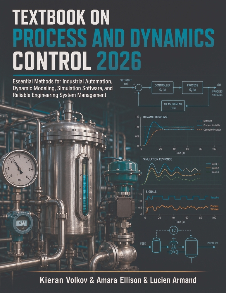 Textbook on Process and Dynamics Control 2026: Essential Methods for Industrial Automation, Dynamic Modeling, Simulation Software, and Reliable Engine cover