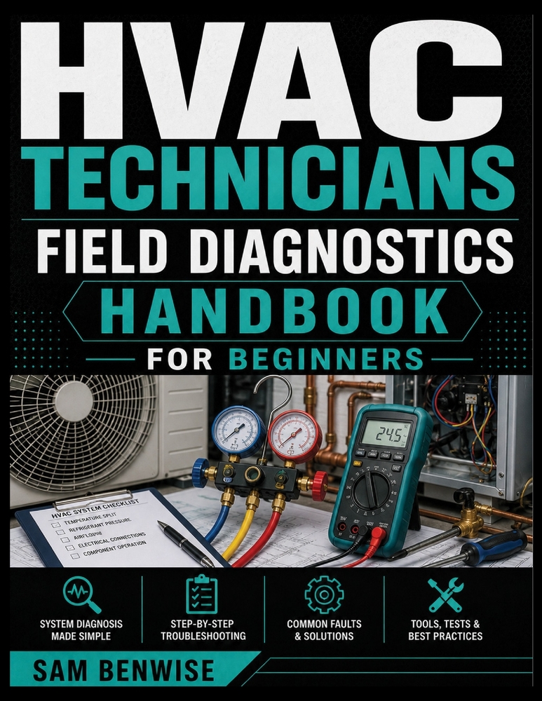 HVAC Technicians Field Diagnostics Handbook For Beginners: Practical Troubleshooting and System Testing for Residential and Light Commercial Equipment cover