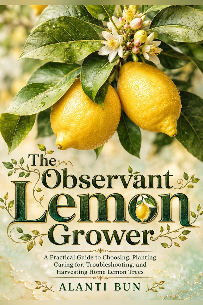 The Observant Lemon Grower: A Practical Guide to Choosing, Planting, Caring for, Troubleshooting, and Harvesting Home Lemon Trees cover