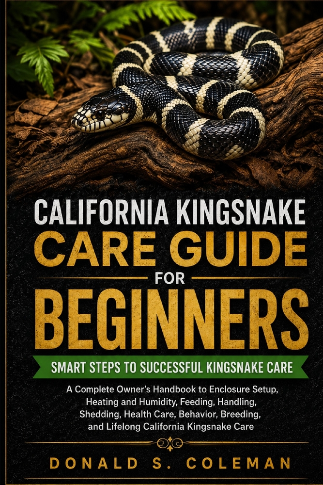 California Kingsnake Care Guide for Beginners: A Complete Owner's Handbook to Enclosure Setup, Heating and Humidity, Feeding, Handling, Shedding, Heal cover