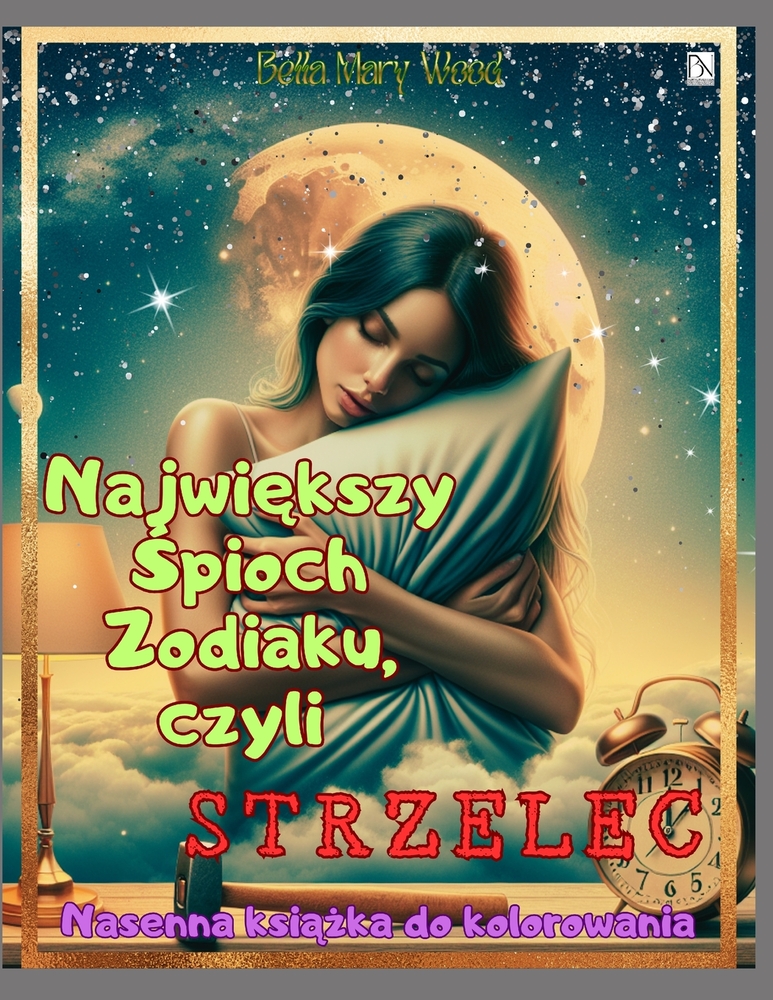 Największy Śpioch zodiaku, czyli Strzelec: Nasenna książka do kolorowania cover