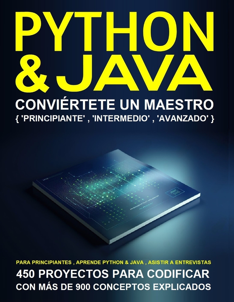 programación en python y java para principiantes cover