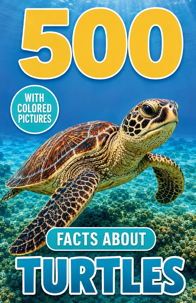 500 Fascinating Facts About Turtles: Amazing Info on Tortoises, Terrapins and Sea Reptiles for Curious Kids, and Adults cover