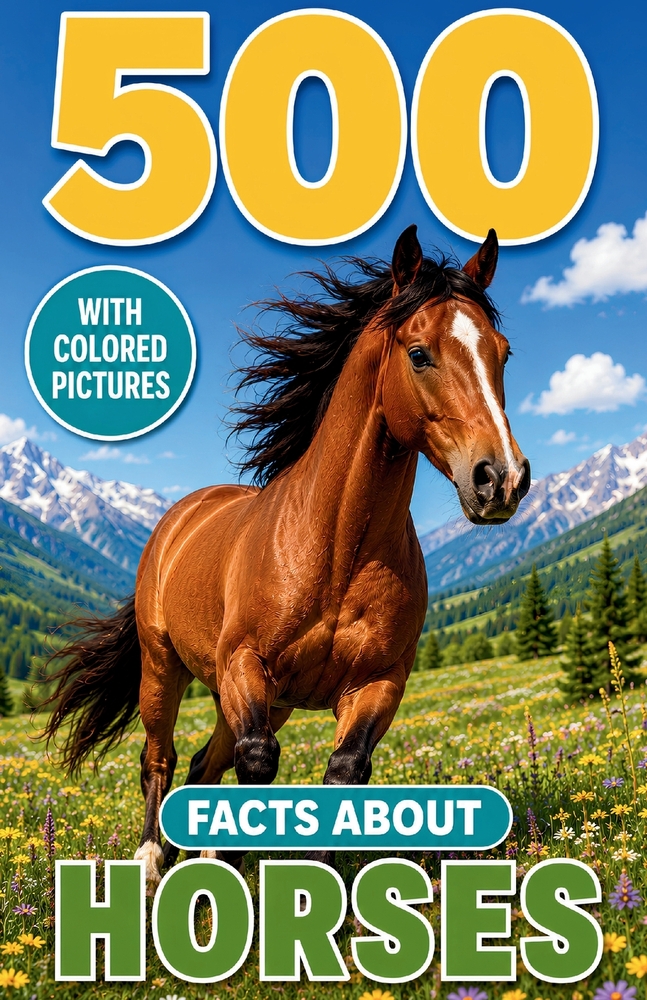 500 Fascinating Facts About Horses: Incredible Equine Trivia, Survival Secrets and Wild Discoveries for Kids and Adults cover