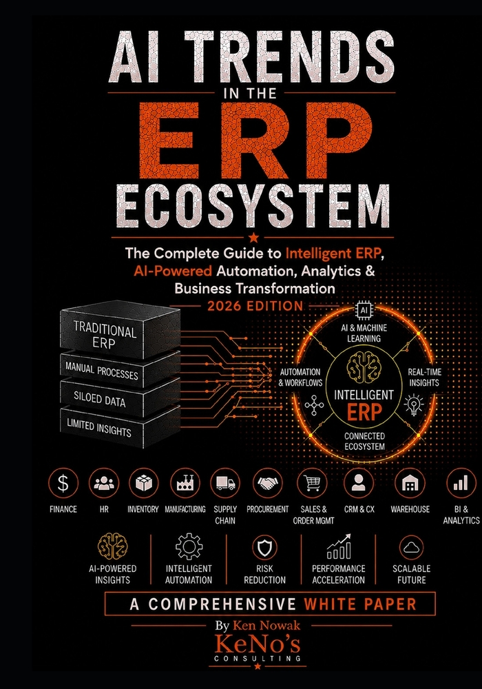 AI Trends in the ERP Ecosystem (2026 Edition): How AI is Transforming Every ERP Function, Reducing Costs, Driving Intelligence, Automation, and Growth cover