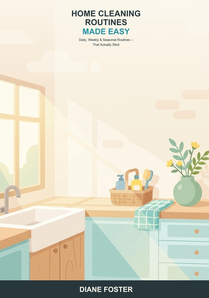 Home Cleaning Routines Made Easy: A Beginner's Guide to a Consistently Clean Home -- Simple Daily, Weekly, and Seasonal Routines That Actually Stick cover