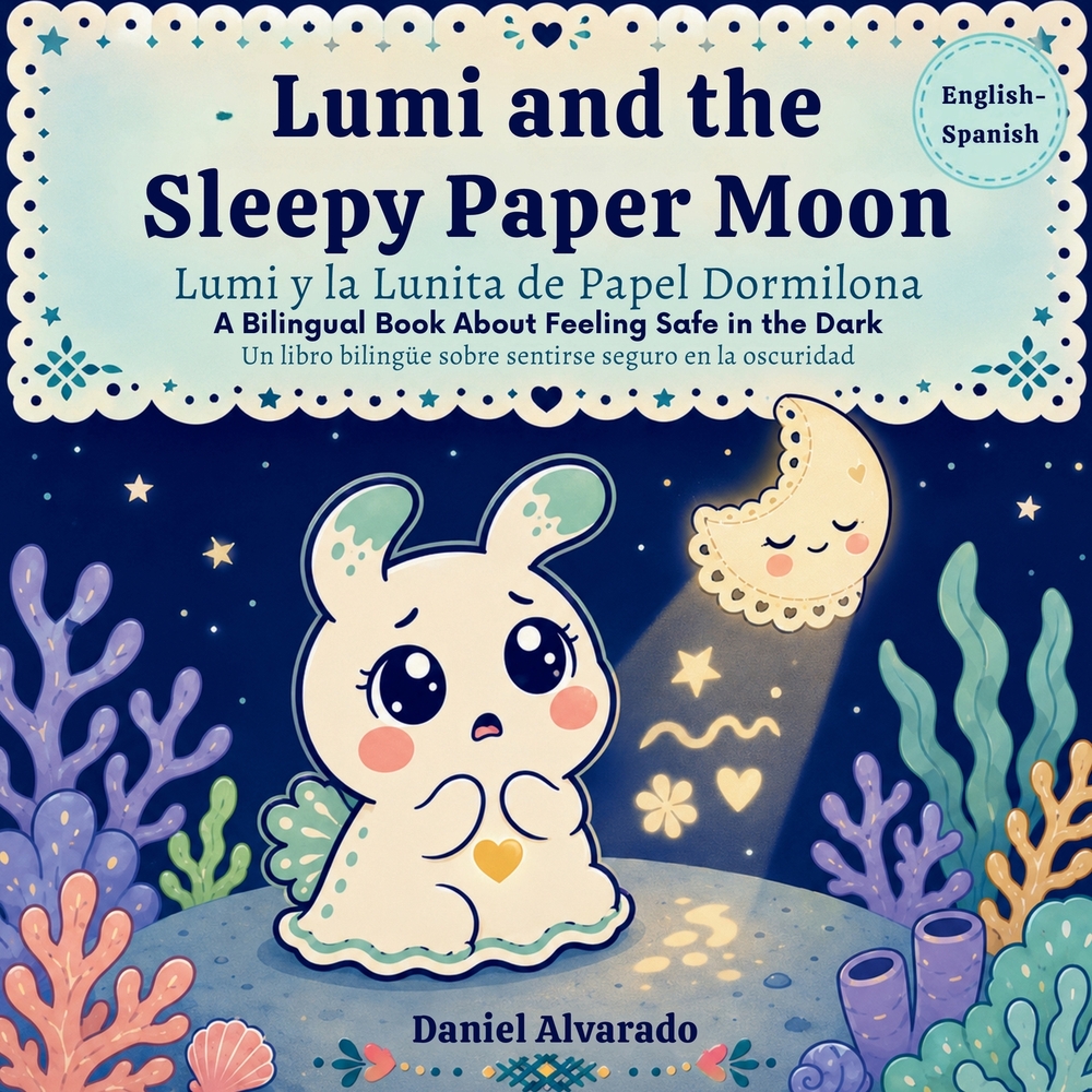 Lumi and the Sleepy Paper Moon: A Gentle Bilingual Bedtime Story cover