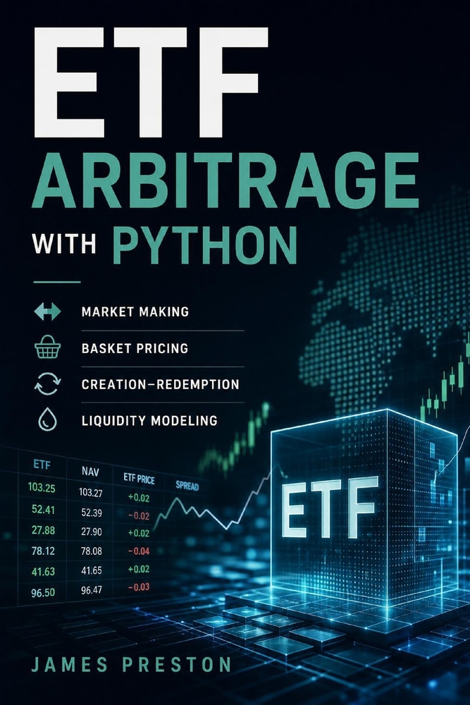 ETF Arbitrage with Python: Market Making, Basket Pricing, Creation-Redemption, and Liquidity Modeling cover