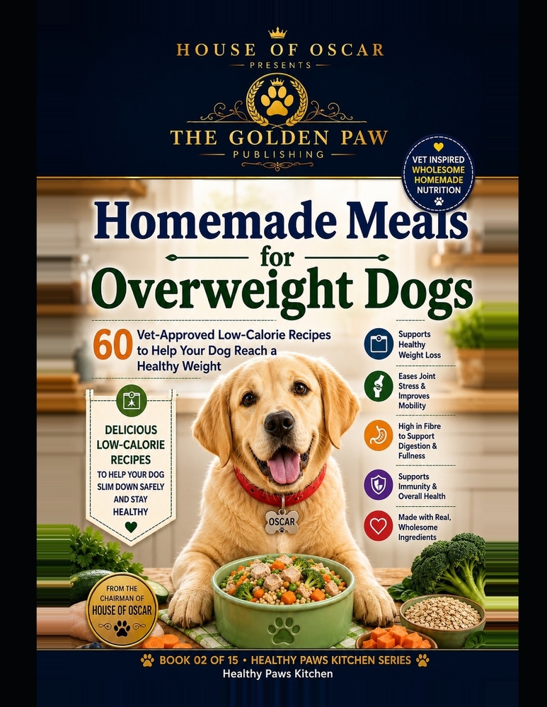 Homemade Meals for Overweight Dogs: 60 Vet-Approved Low-Calorie Recipes to Help Your Dog Reach a Healthy Weight cover