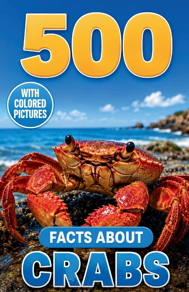 500 Fascinating Facts About Crabs: An Educational And Entertaining Journey Through The Marine World Designed For Kids And Adults cover