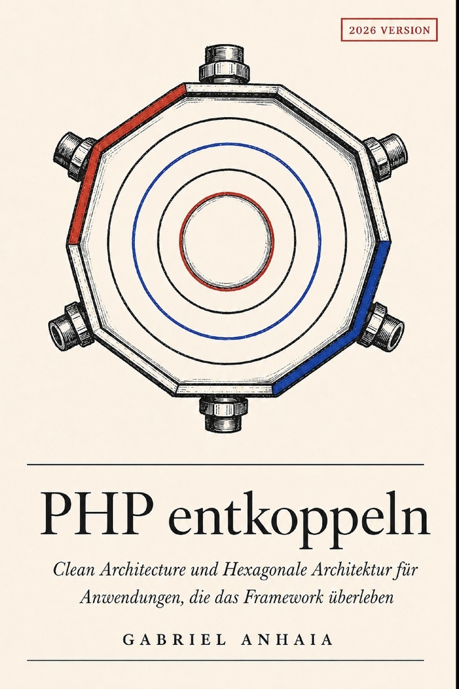 PHP entkoppeln: Clean Architecture und Hexagonale Architektur für Anwendungen, die das Framework überleben cover