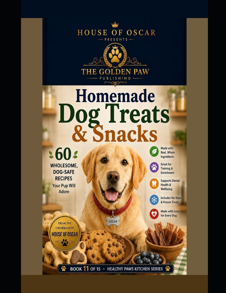 Homemade Dog Treats & Snacks: 60 Healthy, Preservative-Free Treat Recipes Your Dog Will Beg For cover