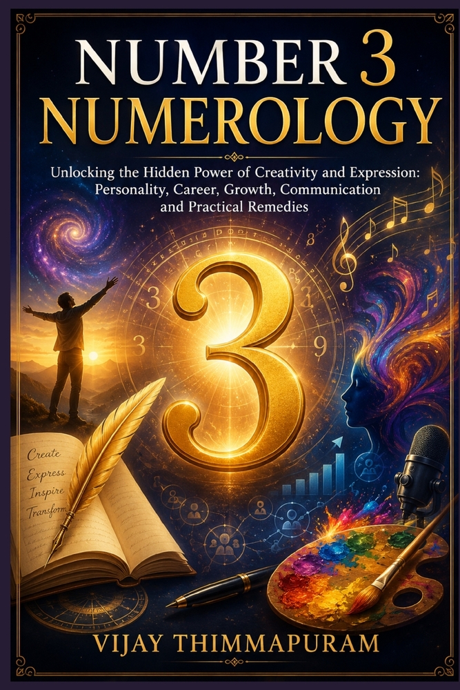 Number 3 Numerology: Unlocking the Hidden Power of Creativity and Expression: Personality, Career, Growth, Communication and Practical Remedies cover