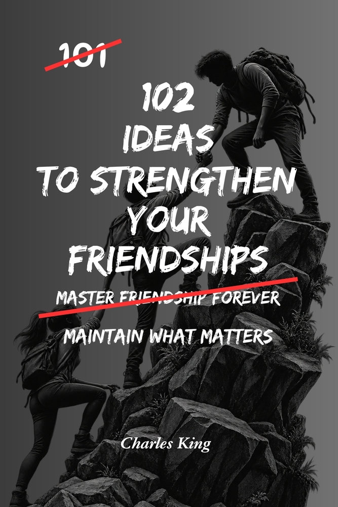 102 Ideas To Strengthen Your Friendships: No Perfect Friendships. No Forced Closeness. Simple Everyday Ideas To Maintain Contact, Show You Care, and B cover