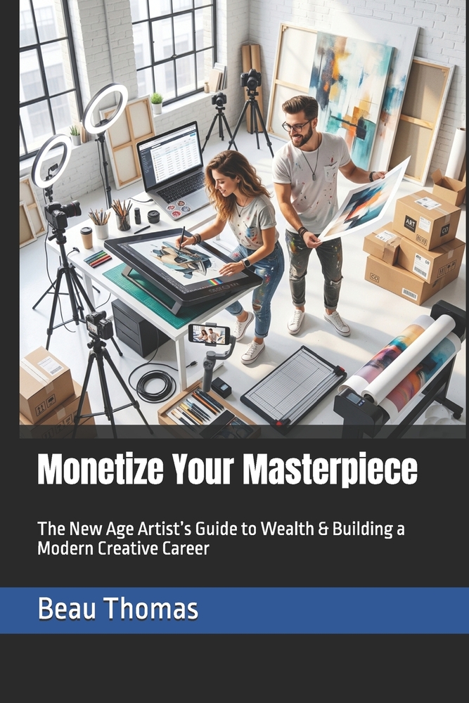Monetize Your Masterpiece: The New Age Artist's Guide to Wealth & Building a Modern Creative Career cover