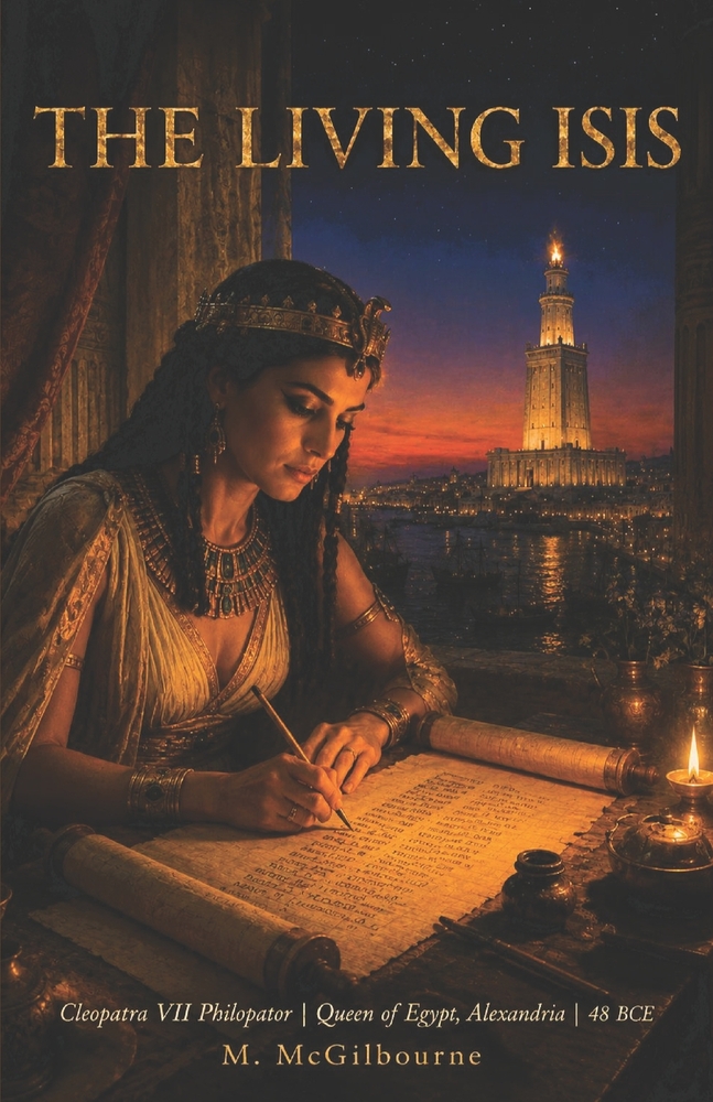 The Living Isis: Cleopatra VII Philopator Queen of Egypt Alexandria 48 BCE cover