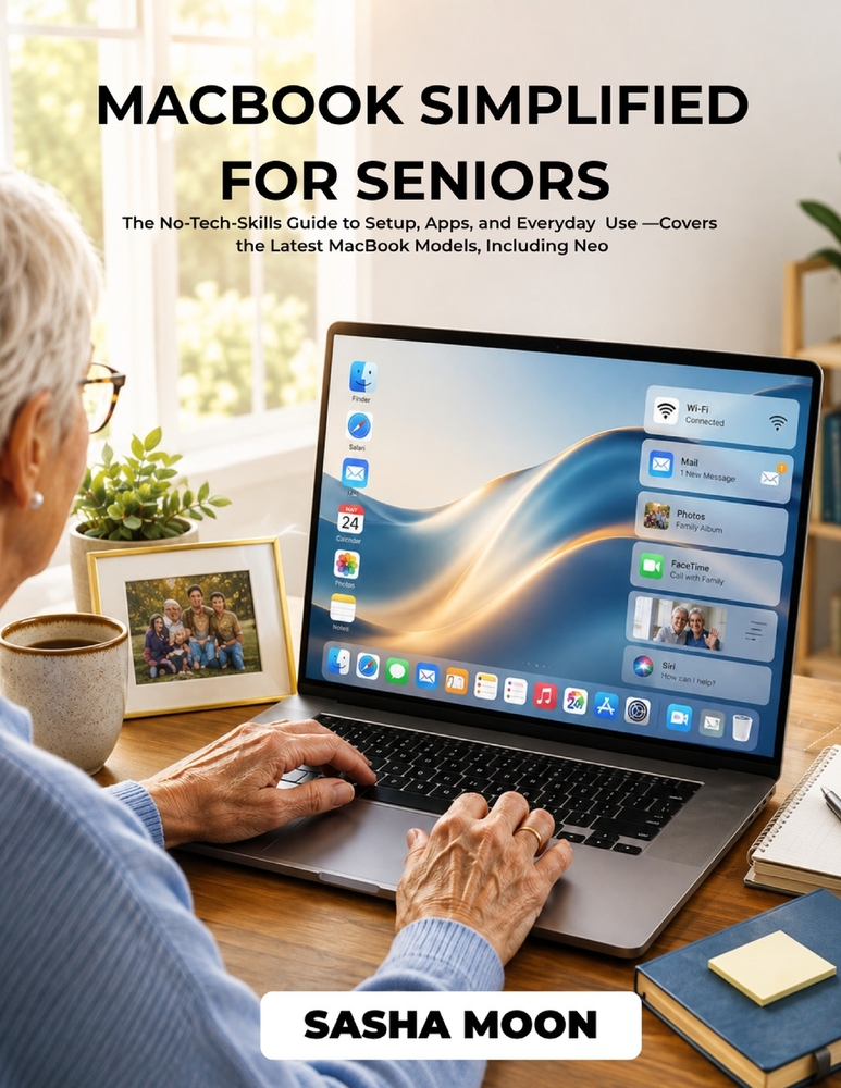Macbook Simplified for Seniors: The No-Tech-Skills Guide to Setup, Apps, and Everyday Use - Covers the Latest MacBook Models, Including Neo cover