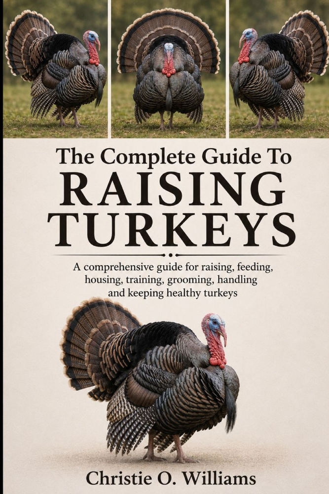 The Complete Guide To Raising Turkeys: A comprehensive guide for raising, feeding, housing, training, grooming, handling and keeping healthy turkeys cover