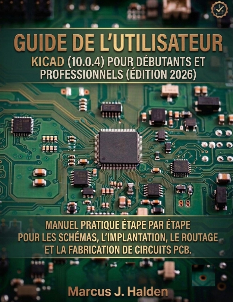 Guide de l'Utilisateur Kicad (10.0.4) Pour Débutants Et Professionnels (Édition 2026): Manuel Pratique Étape Par Étape Pour Les Schémas, l'Implantatio cover