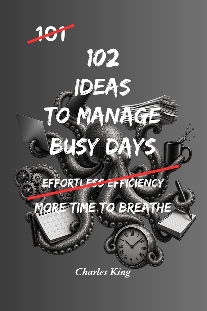102 Ideas To Manage Busy Days: No Perfect Routine. No Endless Energy. Simple Everyday Ideas To Manage Busy Days, Reduce Overwhelm, Stay Organised, and cover