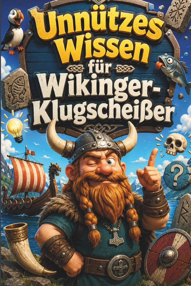 Unnützes Wissen für Wikinger-Klugscheißer: Kuriose & witzige Fakten als Geschenk für Wikinger cover