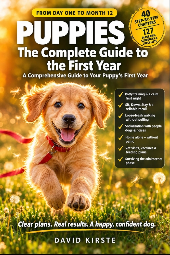 Your Puppy's First Year: The Complete Week-by-Week Guide to Training, Socialization, Health and Nutrition - From Day One to the First Birthday cover
