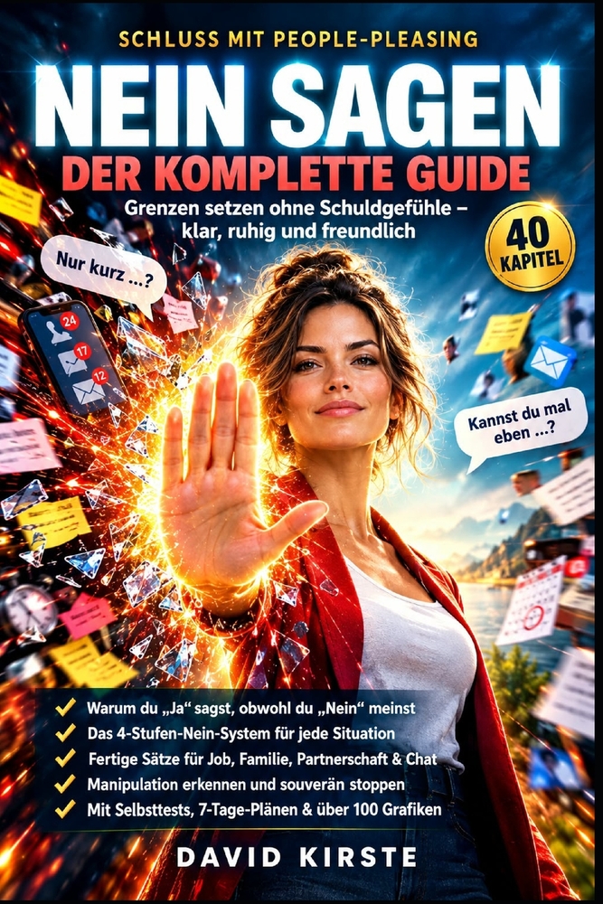 Nein Sagen Ohne Schuldgefühle: Der Praxisguide zu gesunden Grenzen in Arbeit, Beziehung und Familie: In 20 Schritten vom automatischen Ja zur klaren G cover
