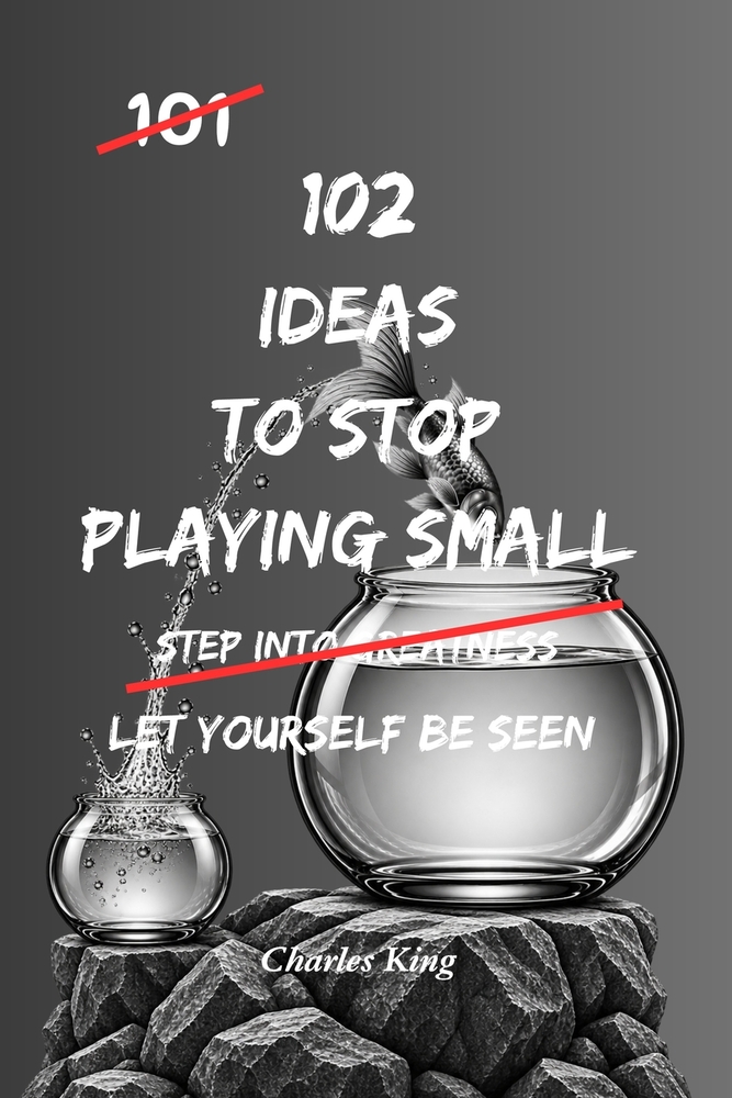 102 Ideas To Stop Playing Small: No Fearless Confidence. Simple Everyday Ideas To Trust Yourself More, Take More Initiative, Speak Up When It Matters, cover