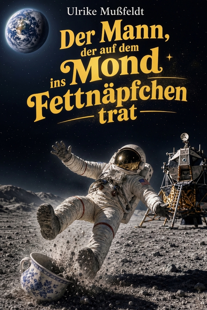 Der Mann, der auf dem Mond ins Fettnäpfchen trat cover