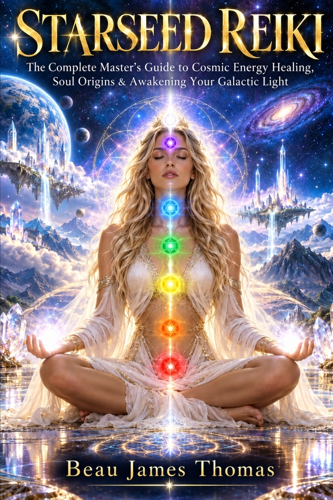 Starseed Reiki: The Complete Master's Guide to Cosmic Energy Healing, Soul Origins & Awakening Your Galactic Light cover