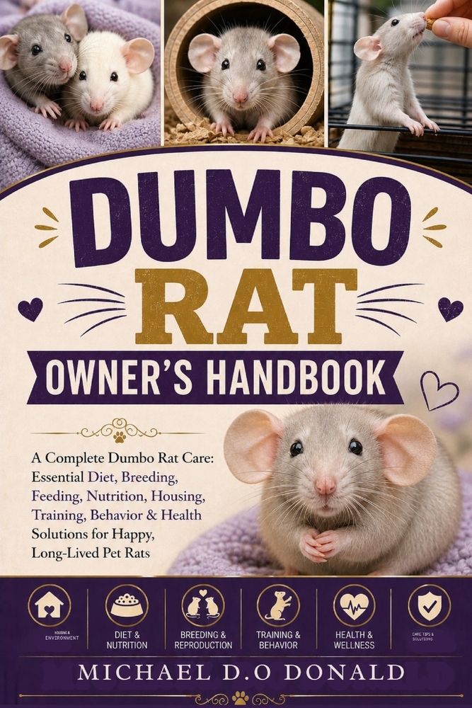 Dumbo Rat Owner's Handbook: A Complete Dumbo Rat Care: Essential Diet, Breeding, Feeding, Nutrition, Housing, Training, Behavior & Health Solutions fo cover