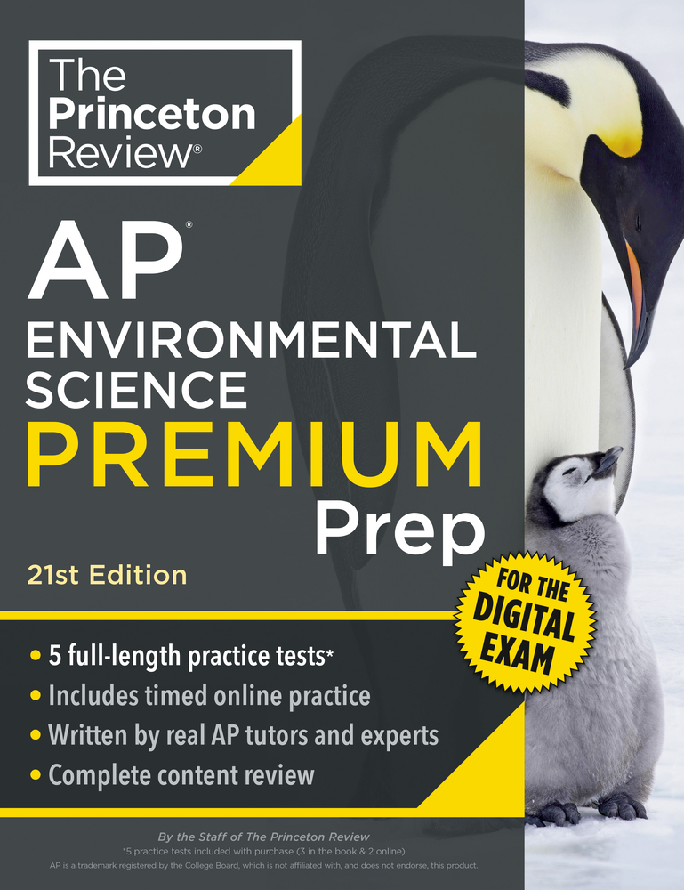 Princeton Review AP Environmental Science Premium Prep, 21st Edition: 5 Practice Tests + Digital Practice Online + Content Review cover