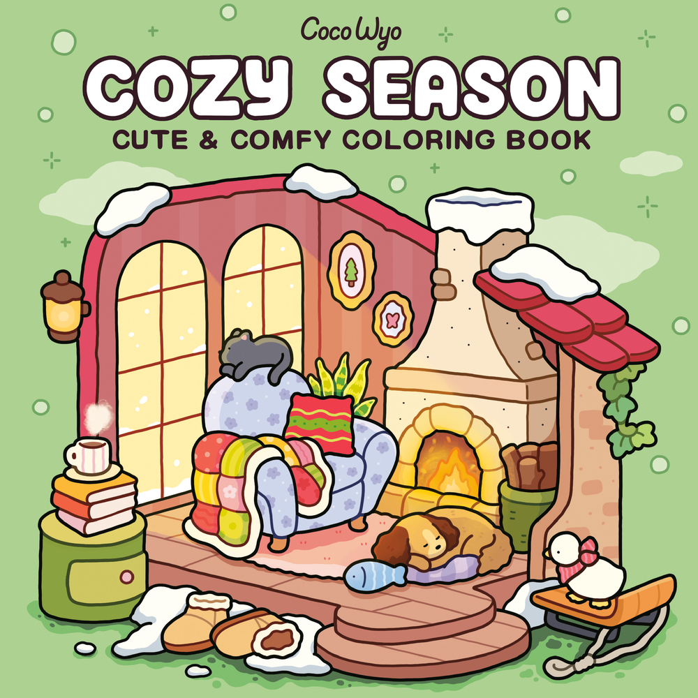 Cozy Season: Coloring Book for Adults and Kids cover