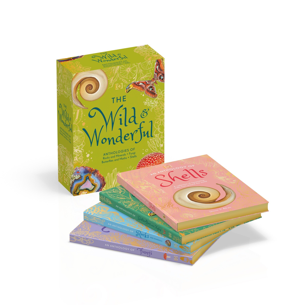 The Wild and Wonderful: Anthologies of Rocks & Minerals, Fungi, Butterflies & Moths and Shells cover
