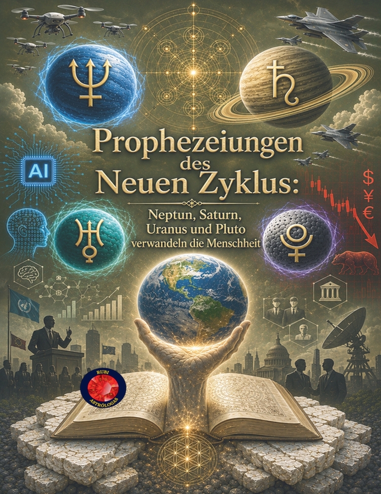 Prophezeiungen des Neuen Zyklus: Neptun, Saturn, Uranus und Pluto verwandeln die Menschheit cover