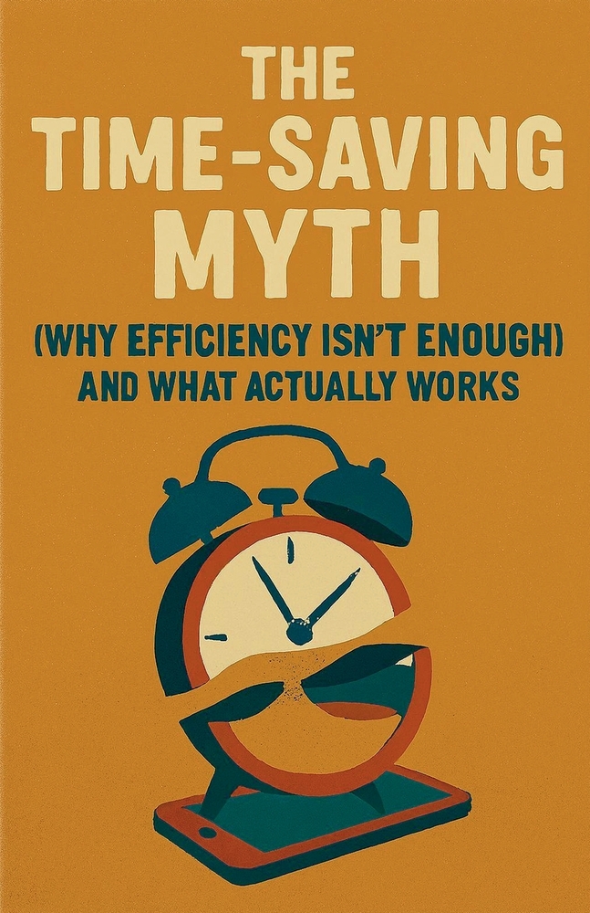 The Time-Saving Myth: Why Efficiency Isn't Enough (And What Actually Works) cover