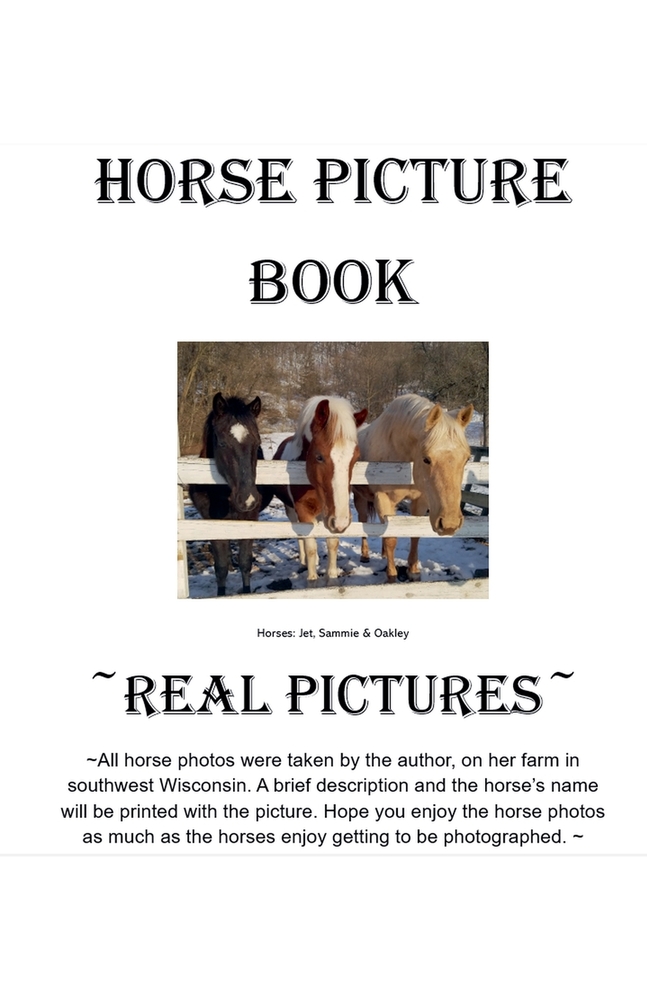 Horses Picture Book cover