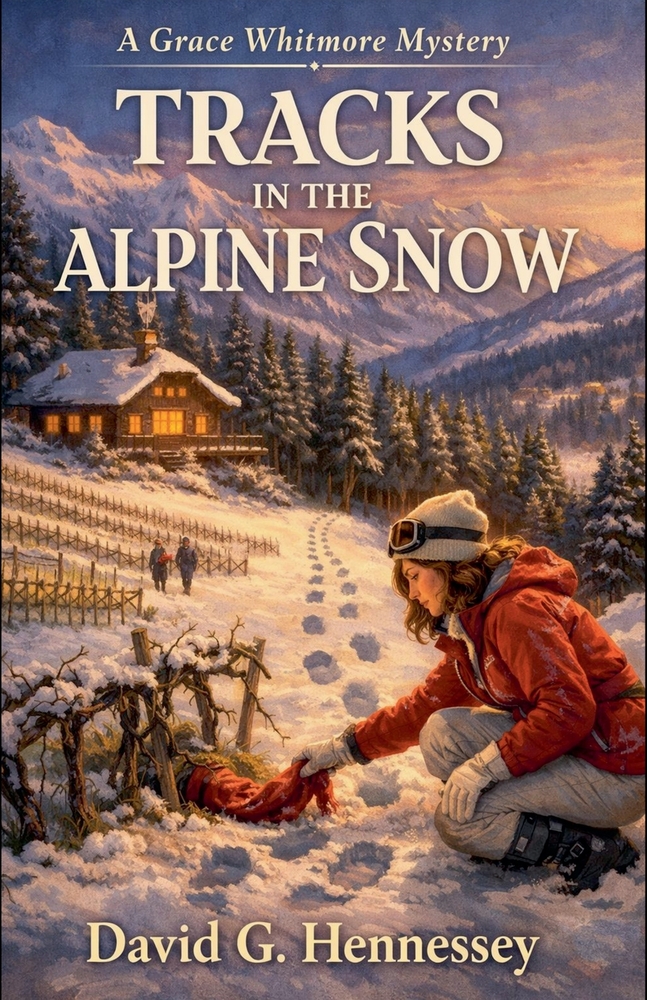 Tracks in the Alpine Snow cover