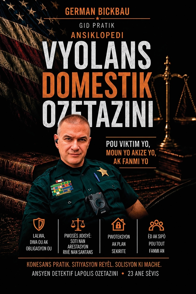 Ansiklopedi Vyolans Domestik Ozetazini: Yon gid pratik ekri pa yon ansyen detektif lapolis Ozetazini sou vyolans domestik, arestasyon, lòd tribinal, k cover