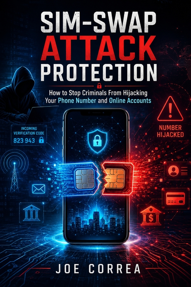 SIM-Swap Attack Protection: How to Stop Criminals From Hijacking Your Phone Number and Online Accounts cover