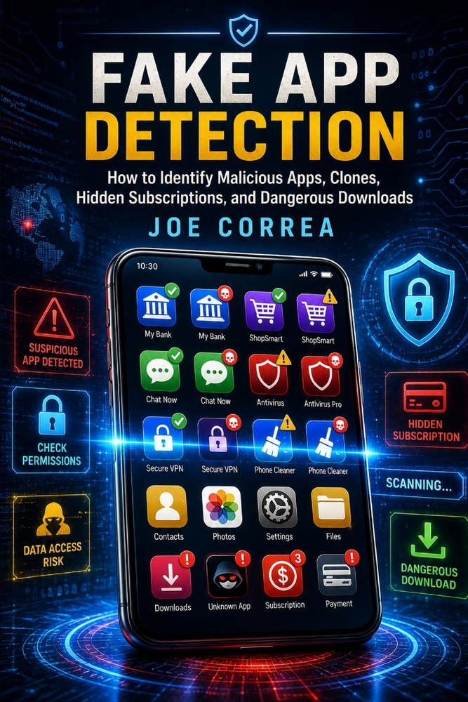 Fake App Detection: How to Identify Malicious Apps, Clones, Hidden Subscriptions, and Dangerous Downloads cover