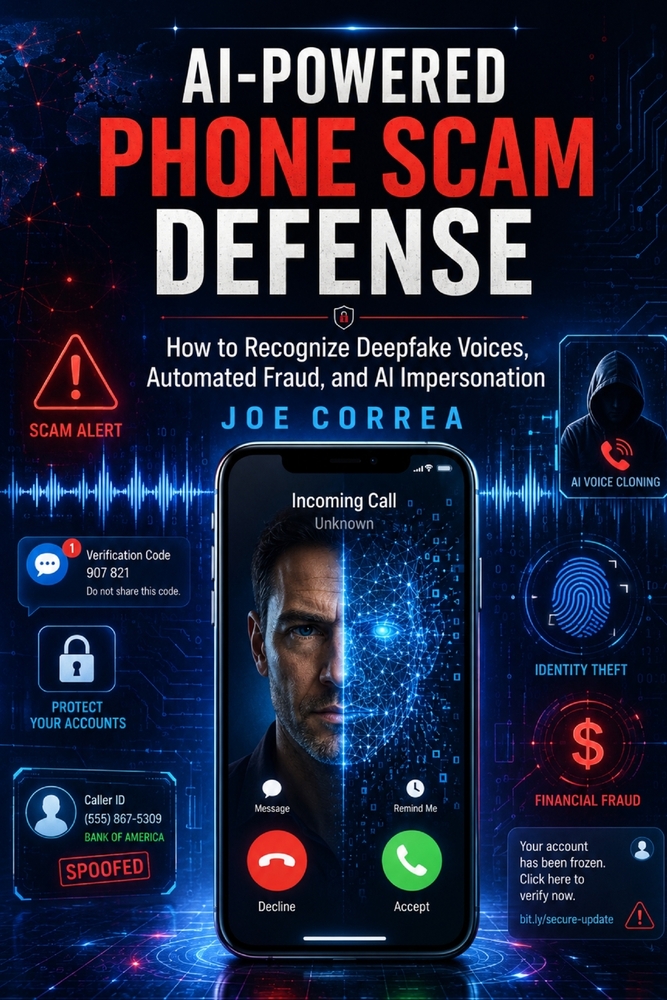 AI-Powered Phone Scam Defense: How to Recognize Deepfake Voices, Automated Fraud, and AI Impersonation cover