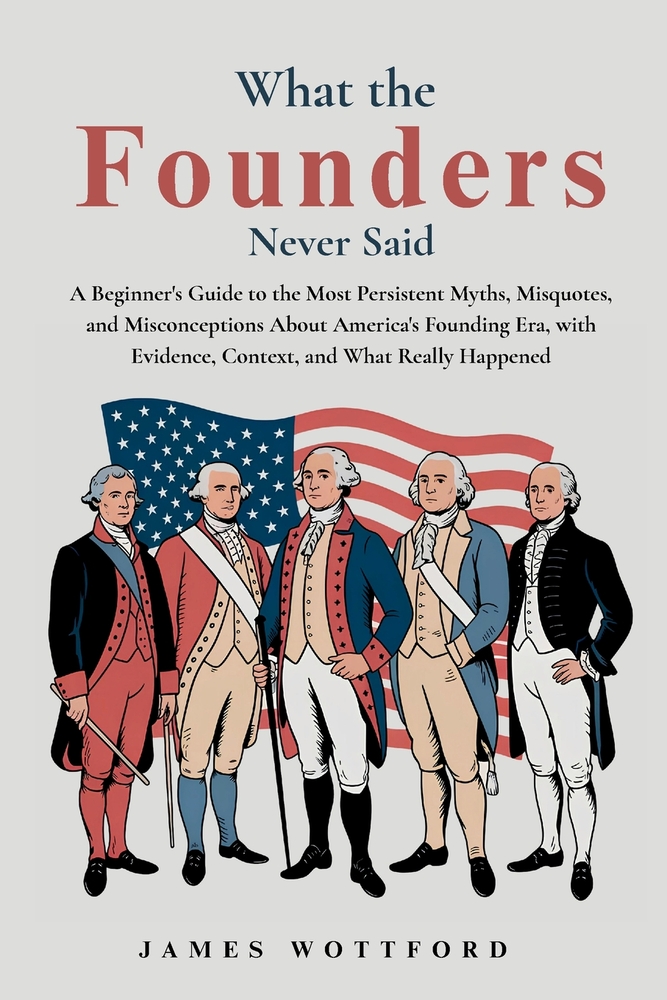 What the Founders Never Said: A Beginner's Guide to the Most Persistent Myths, Misquotes, and Misconceptions About America's Founding Era, with Eviden cover