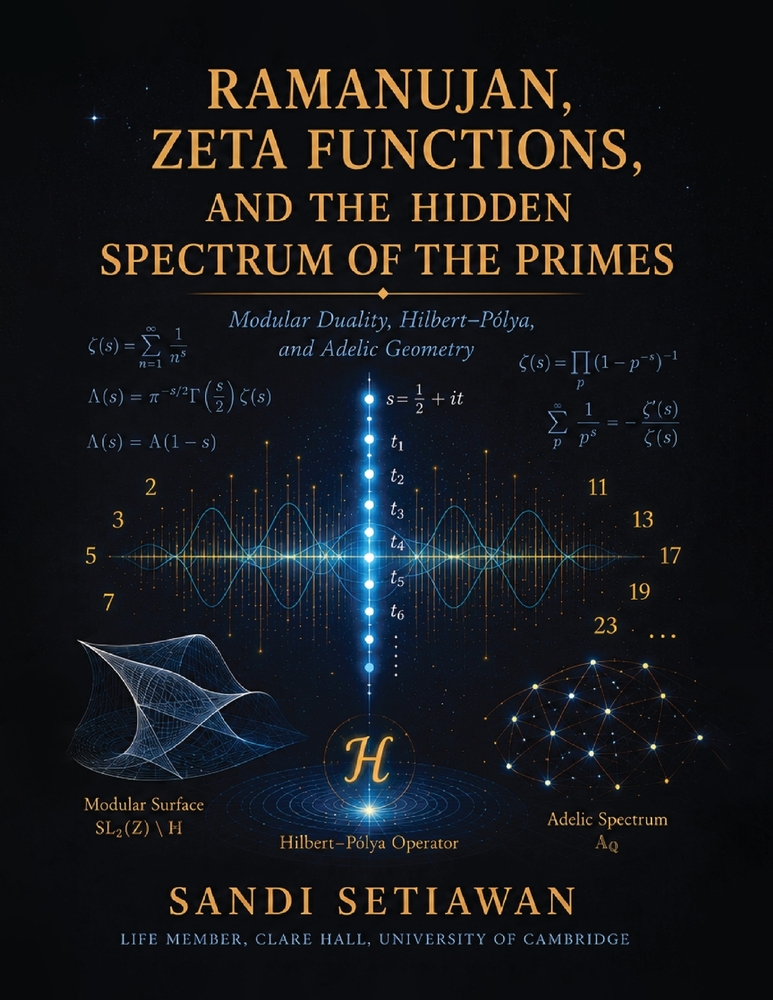 Ramanujan, Zeta Functions, and the Hidden Spectrum of the Primes cover