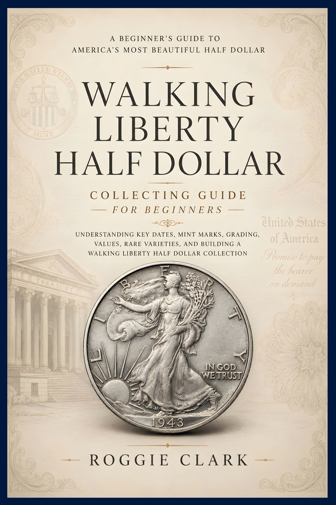 Walking Liberty Half Dollar Collecting Guide For Beginners: Understanding Key Dates, Mint Marks, Grading, Values, Rare Varieties, and Building a Walki cover